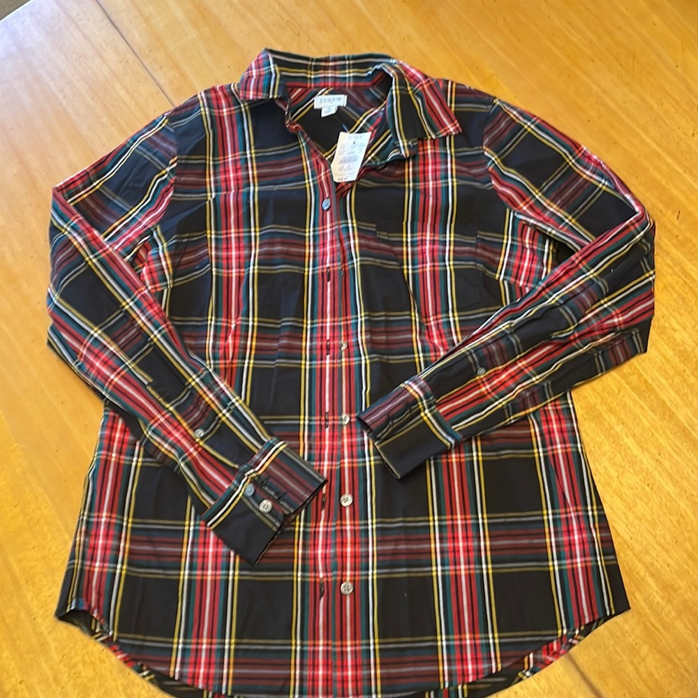 J. Crew Factory Plaid Button-down Shirt